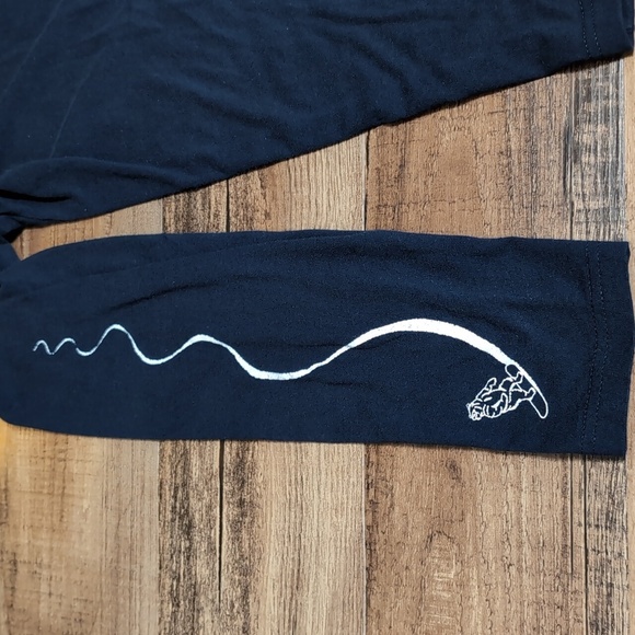 Yeti Built for the Wild Long Sleeve Tee Snowboarding Bear Size XXL in Navy Blue - Picture 4 of 9